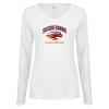 Thumbnail image for  Womens White Long Sleeve V Neck Tee