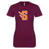 Thumbnail image for  Next Level Womens Maroon Boyfriend Tee