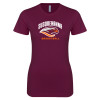 Thumbnail image for  Next Level Womens Maroon Boyfriend Tee