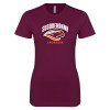 Thumbnail image for  Next Level Womens Maroon Boyfriend Tee