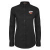 Thumbnail image for  Womens Black Twill Button Down Long Sleeve 