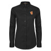 Thumbnail image for  Womens Black Twill Button Down Long Sleeve 