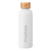 Thumbnail image for  Blair White Stainless Steel Bottle w/ Bamboo Lid 17 oz