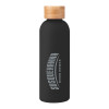 Thumbnail image for  Blair Black Stainless Steel Bottle w/ Bamboo Lid 17 oz