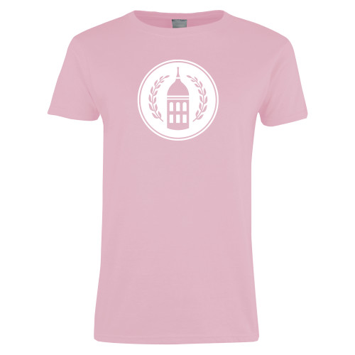  Womens Pink Short Sleeve Tee - Tower Logo
