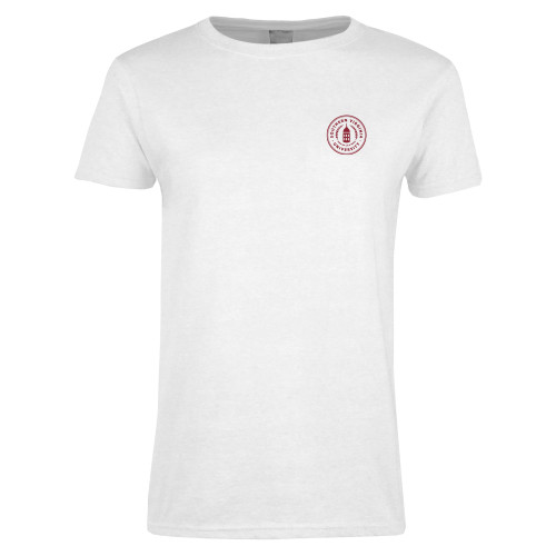  Womens White Short Sleeve Tee - Primary Mark