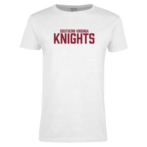  Womens White Short Sleeve Tee - Southern Virginia Knights