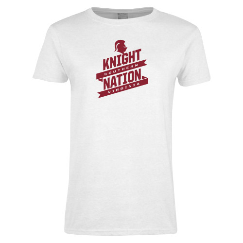  Womens White Short Sleeve Tee - Knight Nation