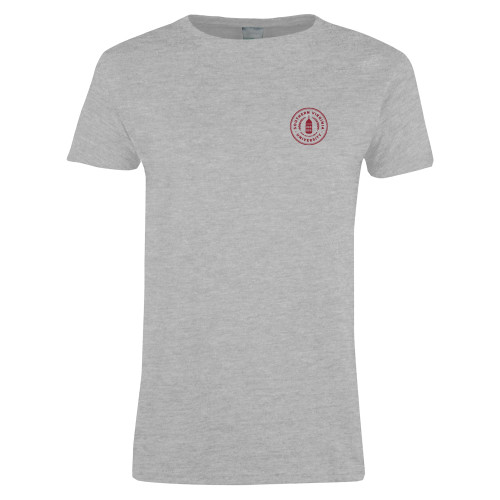  Womens Grey Short Sleeve Tee - Primary Mark