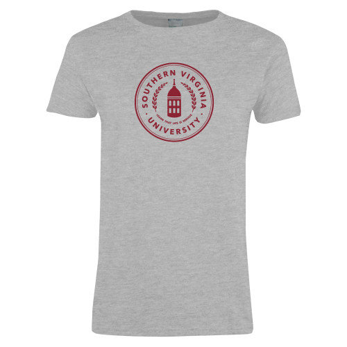  Womens Grey Short Sleeve Tee - Primary Mark