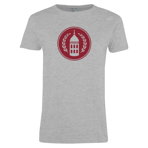  Womens Grey Short Sleeve Tee - Tower Logo