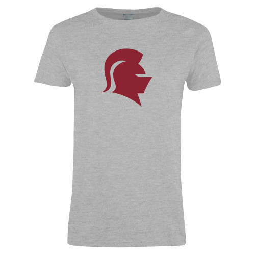  Womens Grey Short Sleeve Tee - Knight Head