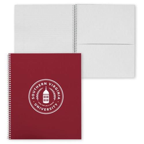  College Spiral Notebook w/Clear Coil - Primary Mark