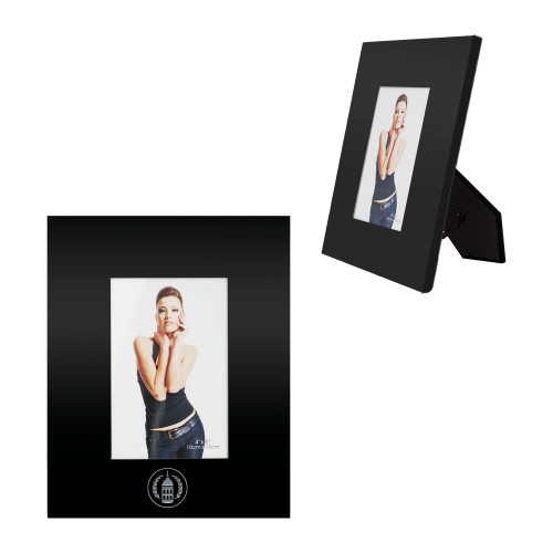  Black Metal 4 x 6 Photo Frame - Tower Logo Engraved