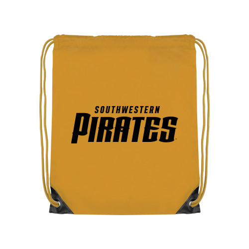  Gold Drawstring Backpack - Wordmark
