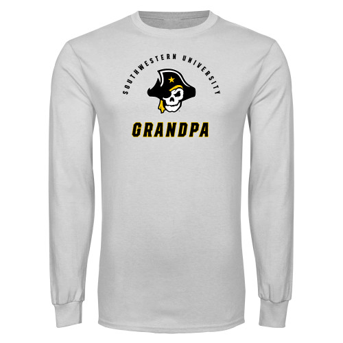  White Long Sleeve T Shirt - SU Grandpa