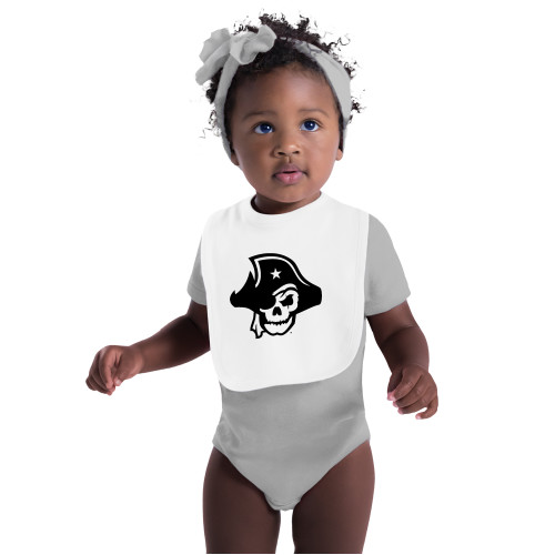  White Baby Bib - Primary Logo