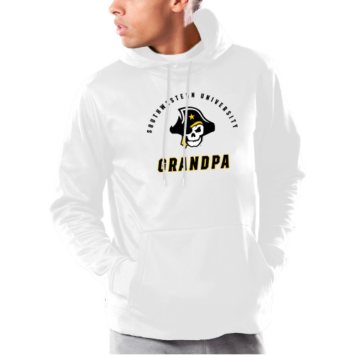  Under Armour White Armour Fleece Hoodie - SU Grandpa