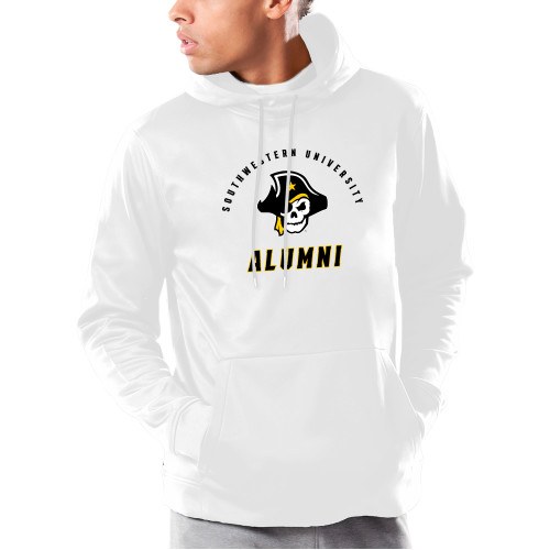  Under Armour White Armour Fleece Hoodie - SU Alumni