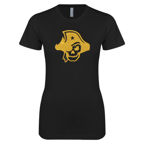  Next Level Womens Black Boyfriend Tee - T - Gold