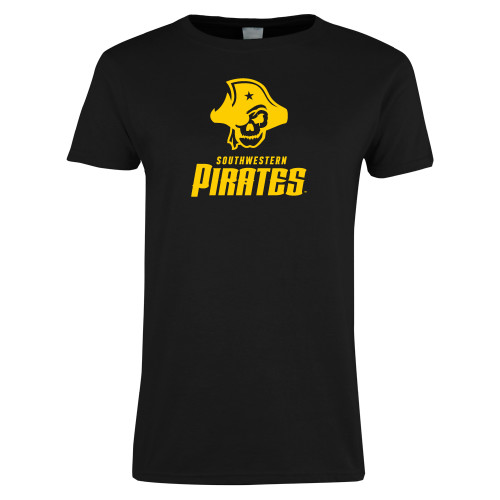  Womens Black Short Sleeve Tee - Primary Logo Lockup