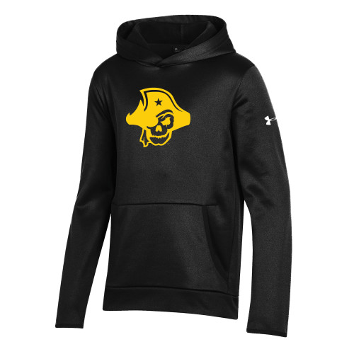  Under Armour Youth Black Fleece Hoodie - Primary Logo