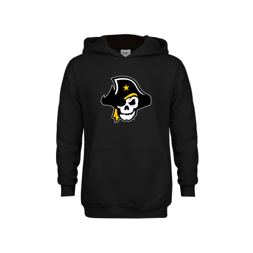  Youth Black Fleece Hoodie - Primary Logo