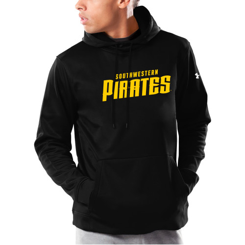  Under Armour Black Armour Fleece Hoodie - Wordmark