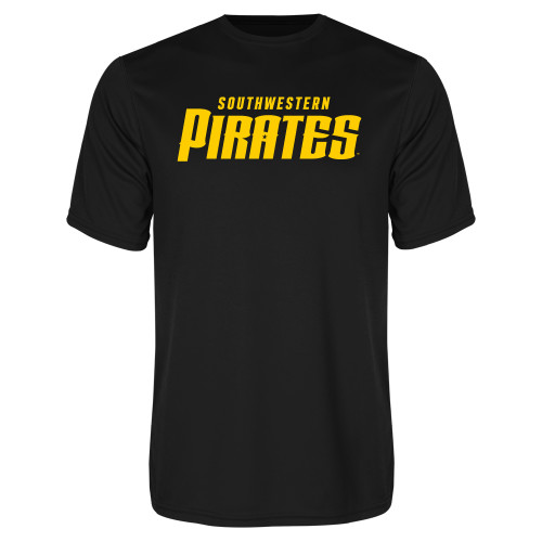  Black Performance Tee - Wordmark