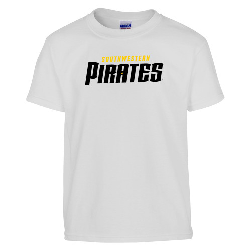  Youth White T Shirt - Wordmark