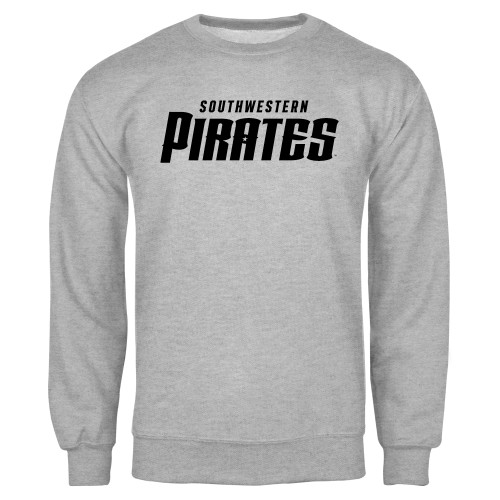  Grey Fleece Crew - Wordmark