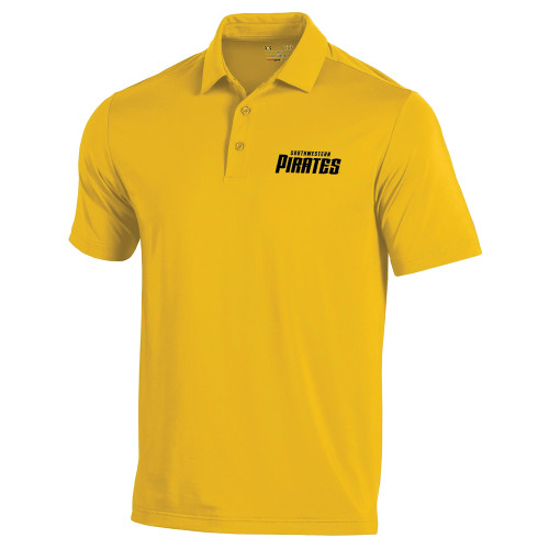  Under Armour Gold T2 Performance Polo - Wordmark