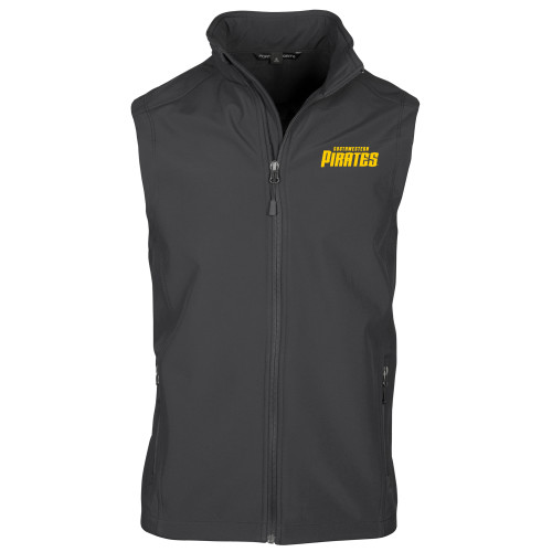  Charcoal Softshell Core Vest - Wordmark
