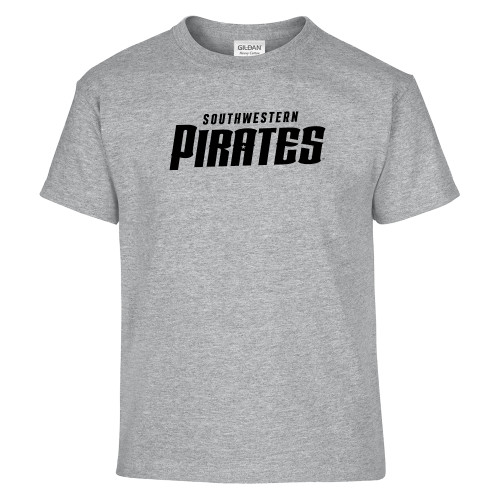  Youth Grey T Shirt - Wordmark