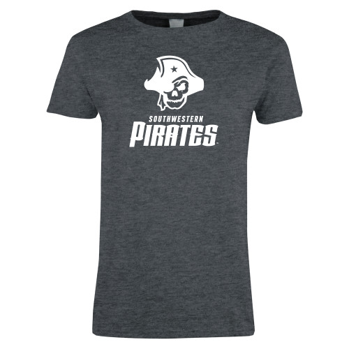  Womens Dark Heather Short Sleeve Tee - Primary Logo Lockup