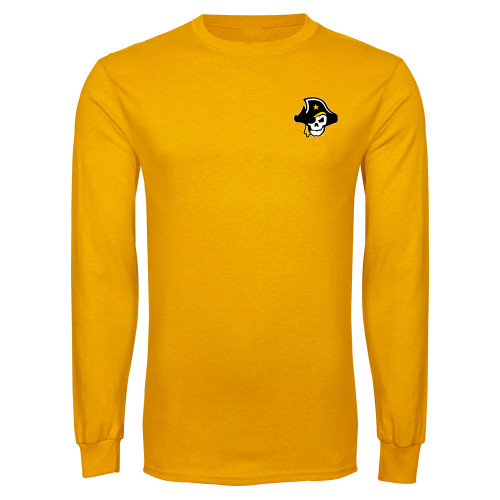  Gold Long Sleeve T Shirt - Primary Logo