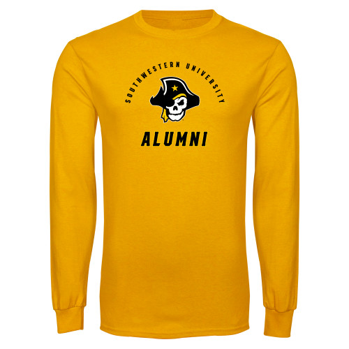  Gold Long Sleeve T Shirt - SU Alumni