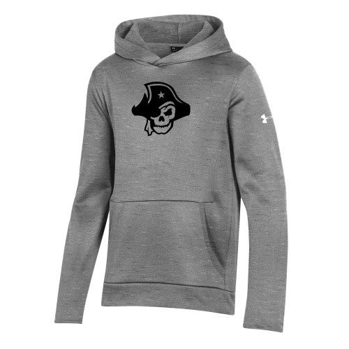  Under Armour Youth Grey Fleece Hoodie - Primary Logo