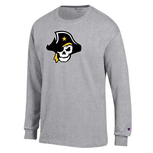  Champion Oxford Grey Long Sleeve T Shirt - Primary Logo