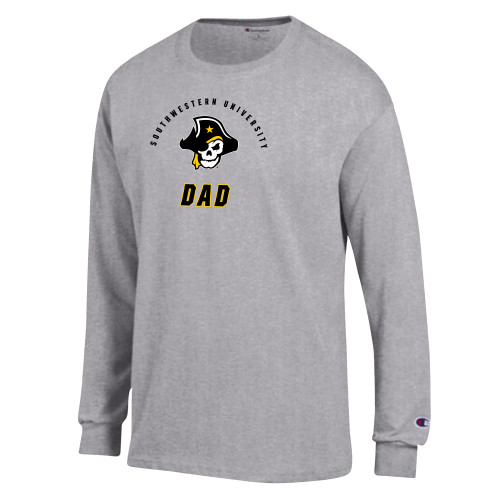  Champion Oxford Grey Long Sleeve T Shirt - SU Dad
