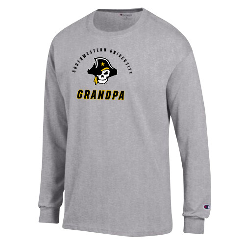  Champion Oxford Grey Long Sleeve T Shirt - SU Grandpa