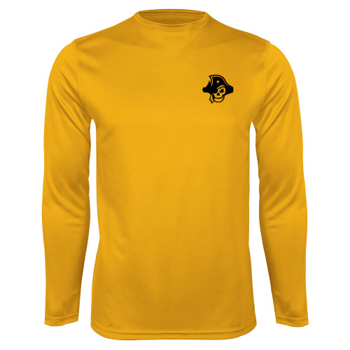  Gold Performance Long Sleeve Shirt - Primary Logo