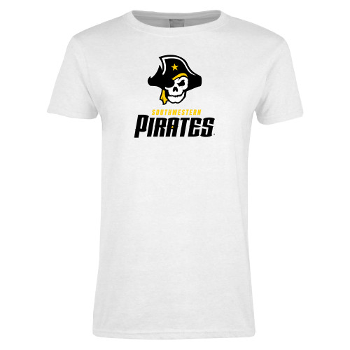  Womens White Short Sleeve Tee - Primary Logo Lockup