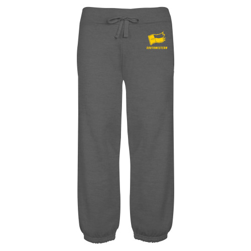  ENZA Womens Dark Heather Banded Fleece Capri - Secondary Logo with Southwestern