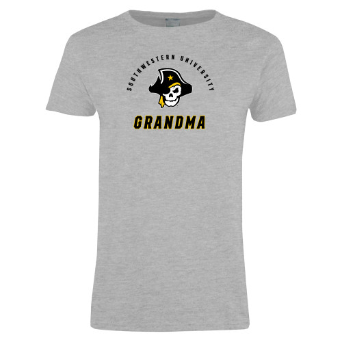  Womens Grey Short Sleeve Tee - SU Grandma