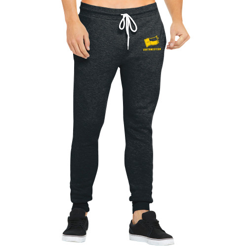  Bella Canvas Charcoal Heather Joggers - Secondary Logo with Southwestern