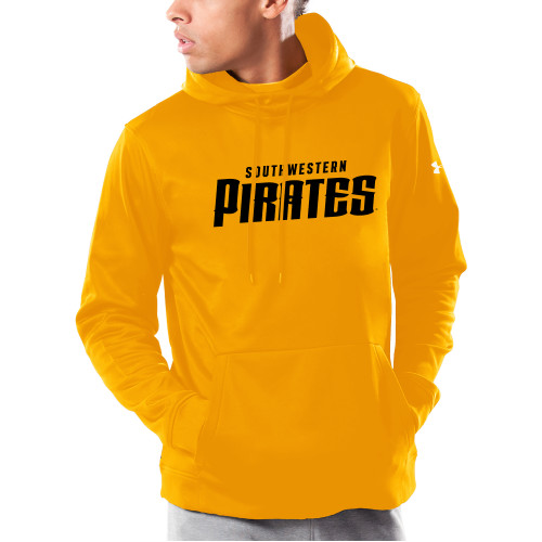  Under Armour Gold Armour Fleece Hoodie - Wordmark