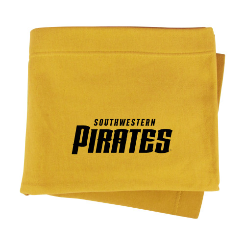  Gold Sweatshirt Blanket - Wordmark
