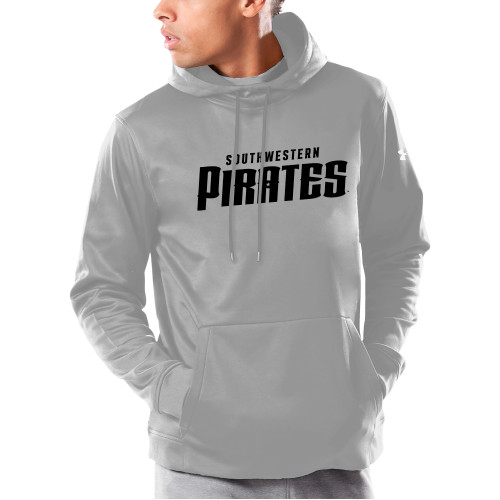  Under Armour Grey Armour Fleece Hoodie - Wordmark