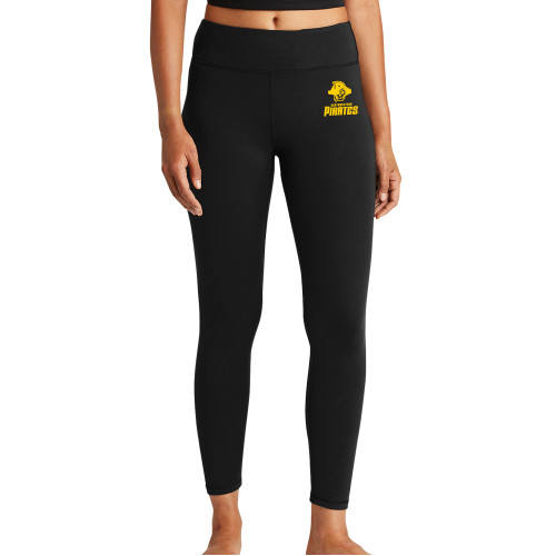  Womens Black Performance Legging - Primary Logo Lockup